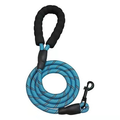 Heavy Duty Nylon Dog Leash — Anti-Tangle & Comfortable Grip