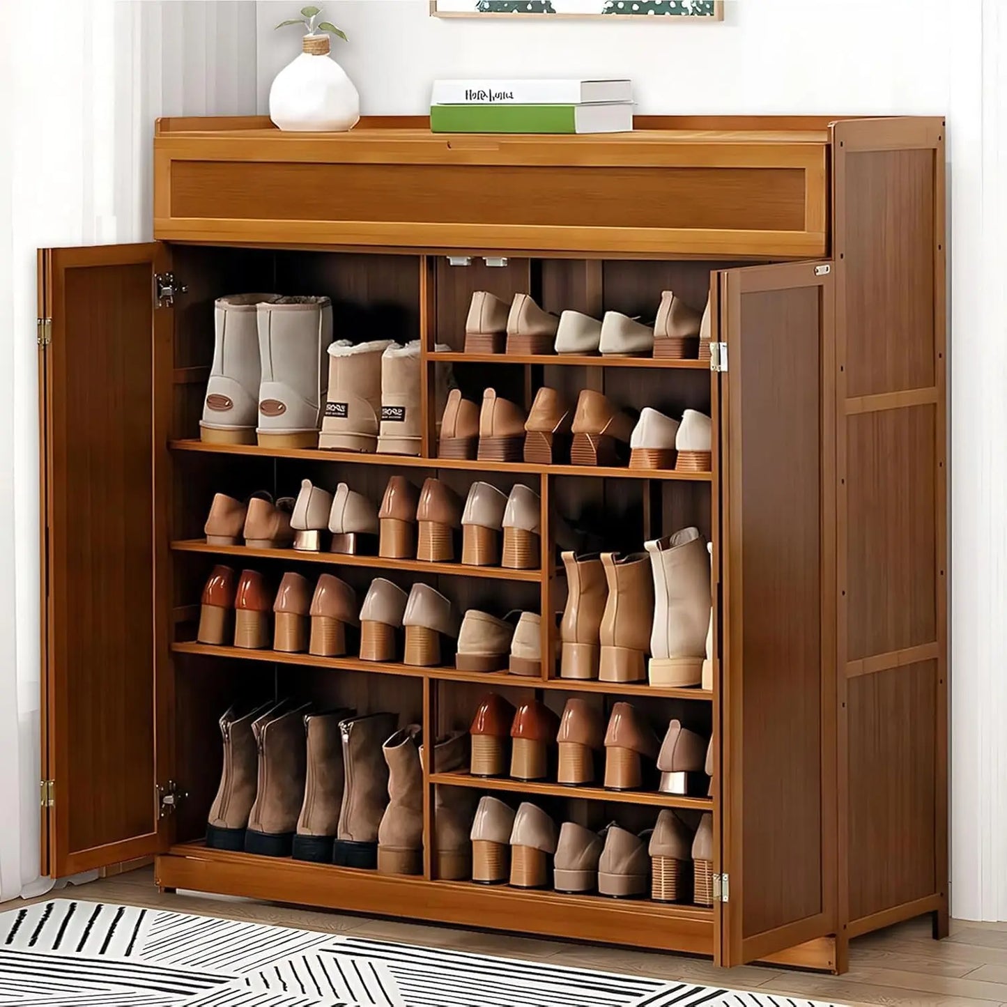 8-Tier Large Capacity Shoe Storage Cabinet