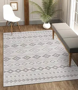 Luxury Modern Swirl Area Rug - High-Low Pile