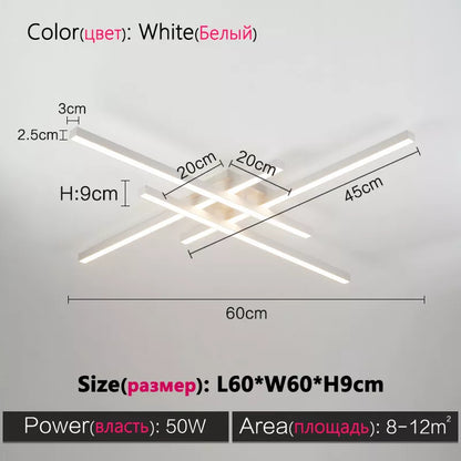 Modern Black LED Surface Mounted Ceiling Light