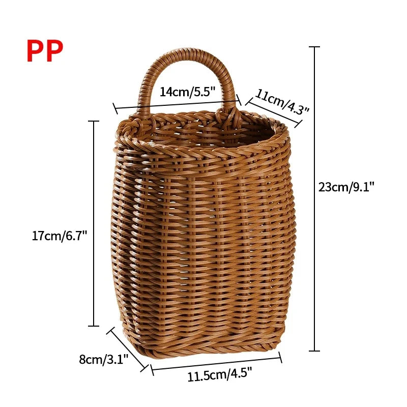 Decorative Wall-Hanging Kitchen Basket