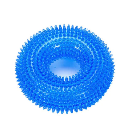 Bristle Ring Dog Toy for Interactive Play