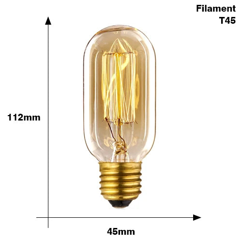 Classic E27 LED Globe Bulb - Vintage Style Warm White Bulb - 10,000-Hour Life Edison Bulb
