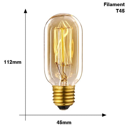 Classic E27 LED Globe Bulb - Vintage Style Warm White Bulb - 10,000-Hour Life Edison Bulb