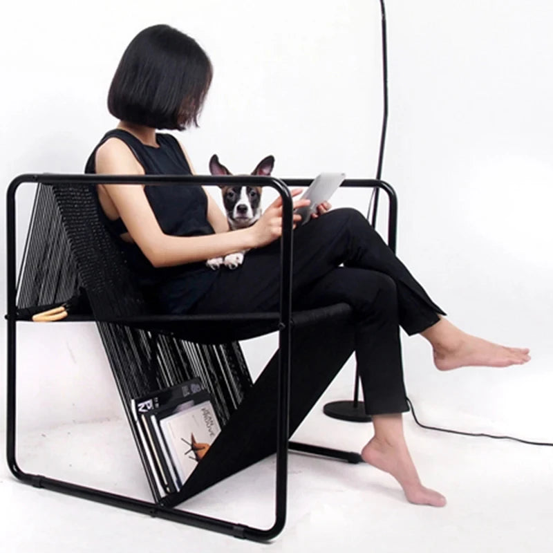 Modern Black Leisure Lounge Chair