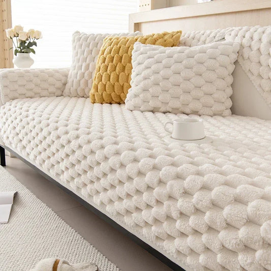 Soft Brushed Sofa Cover for L-Shaped Sectionals, Loveseats & Chairs