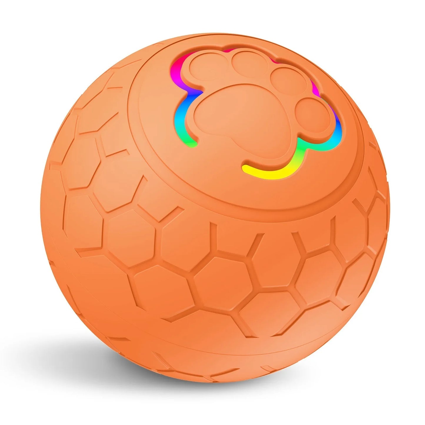 Automatic Bouncing Dog Toy Ball - LED Light Up, USB Rechargeable, Touch-Activated for Dogs & Cats