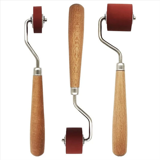 3-Piece Rubber Brayer Roller Set – Printmaking & Gel Printing Tools