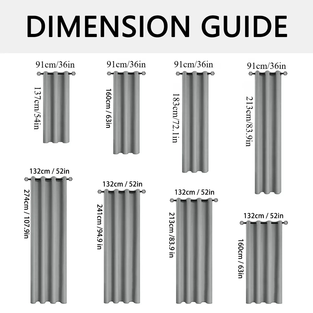 Solid Color Thermal 100% Blackout Drapes – Complete Light Control