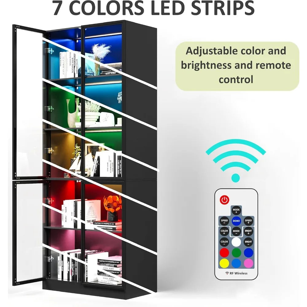 Industrial-Grade, Remote-Controlled Ambiance – Display Case, Bookshelf