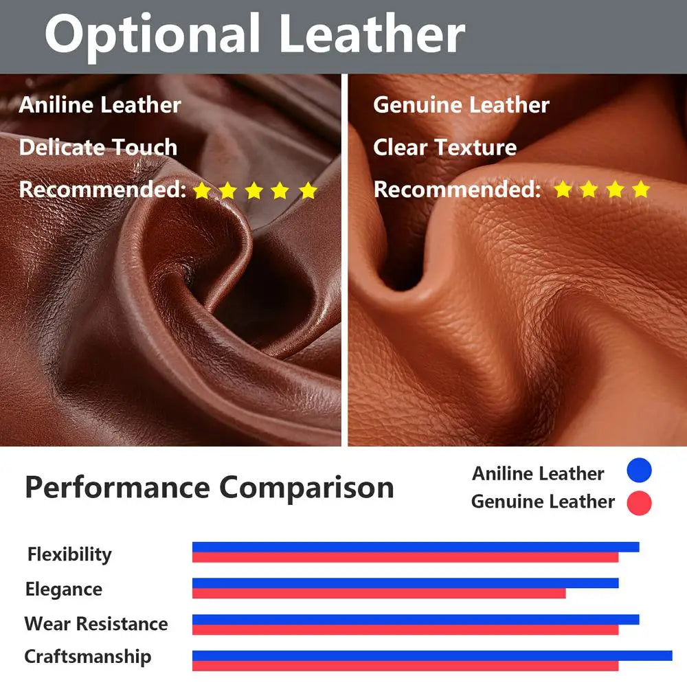 Top Grain Luxury Swivel Armchair and Ottoman