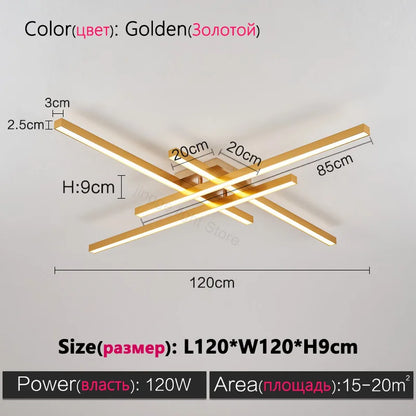 Modern Black LED Surface Mounted Ceiling Light