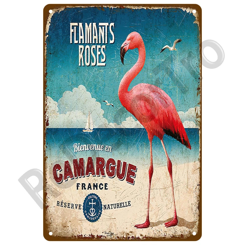Seaside Memory Metal Sign – Vintage Wall Art