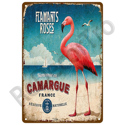 Seaside Memory Metal Sign – Vintage Wall Art