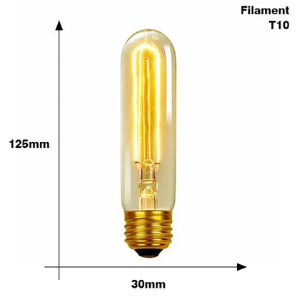 Classic E27 LED Globe Bulb - Vintage Style Warm White Bulb - 10,000-Hour Life Edison Bulb