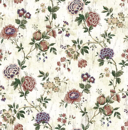Multicolor Floral Peel & Stick Wallpaper – Vibrant Botanical for Home & Office