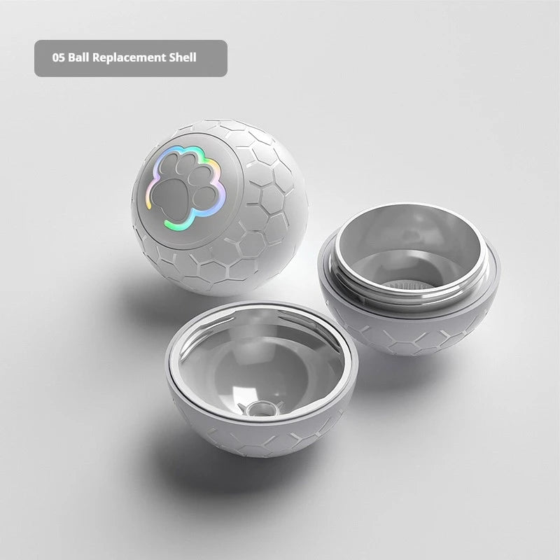 Automatic Bouncing Dog Toy Ball - LED Light Up, USB Rechargeable, Touch-Activated for Dogs & Cats
