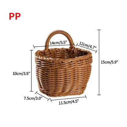 Decorative Wall-Hanging Kitchen Basket
