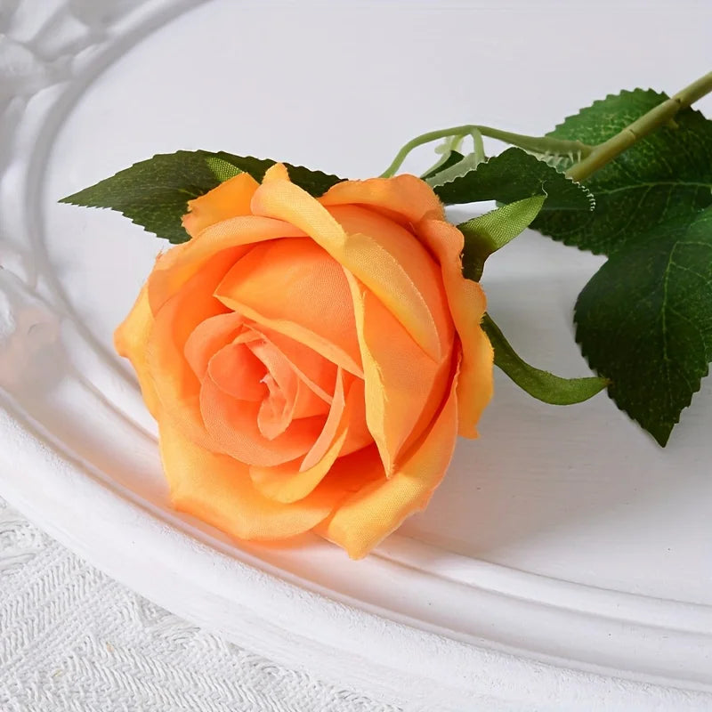 Velvet Touch Artificial Silk Rose Stems – Set of 12
