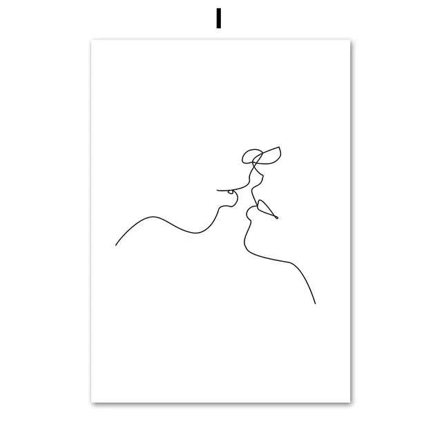 Modern Unframed Three-Panel Canvas Print