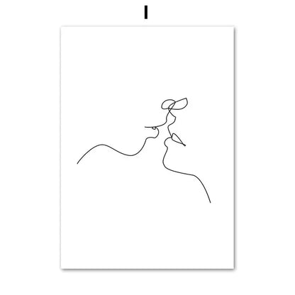 Modern Unframed Three-Panel Canvas Print
