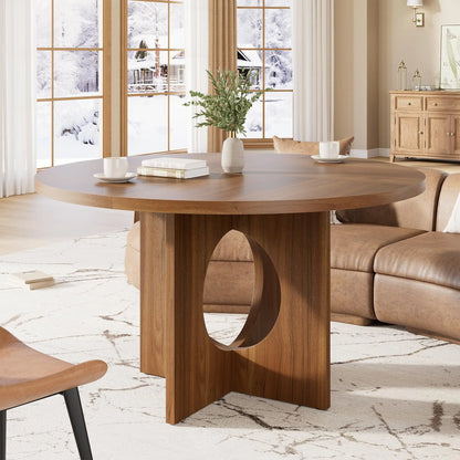 Round Pedestal Dining Table for 4–6