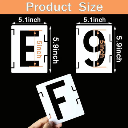 Reusable Alphabet Stencil Set – 42-Piece Interlocking Kit for DIY Projects