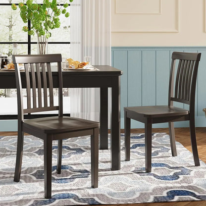 Solid Wood Dining Chairs with Windsor Design (Set of 6)