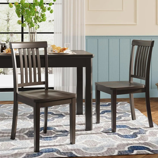 Solid Wood Dining Chairs with Windsor Design (Set of 6)