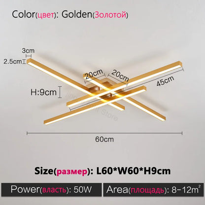 Modern Black LED Surface Mounted Ceiling Light