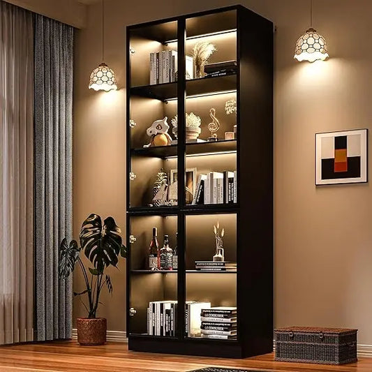 Industrial-Grade, Remote-Controlled Ambiance – Display Case, Bookshelf