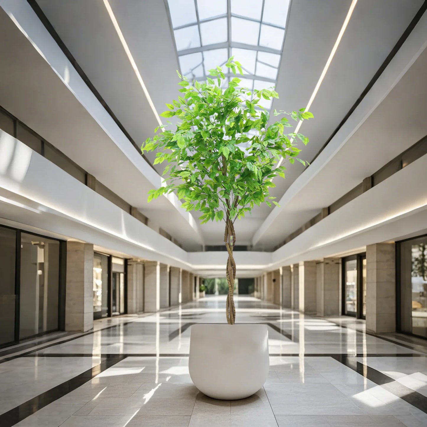5.2ft-5.9ft Artificial Artificial Ficus Tree for Home and Exhibitions