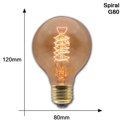 Vintage Edison Bulb - 30,000 Hour Lifespan - E27 Globe LED Bulb