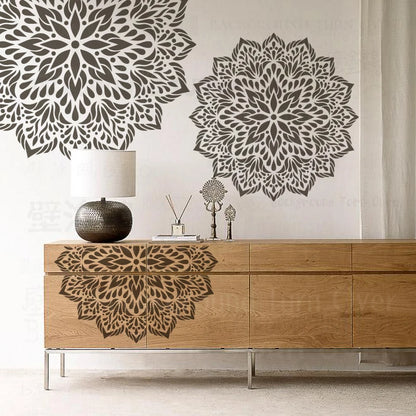 40cm - Stencil Wall for Painting Decor Plaster Decorative Template Furniture