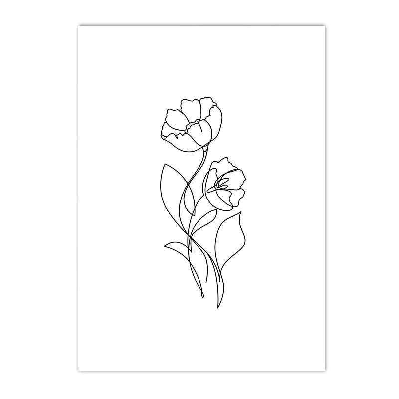 Modern Unframed Three-Panel Canvas Print