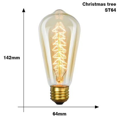 Classic E27 LED Globe Bulb - Vintage Style Warm White Bulb - 10,000-Hour Life Edison Bulb