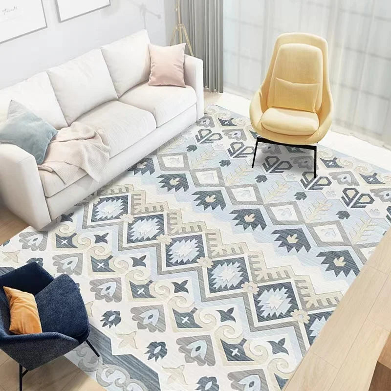 Moroccan Style Beige Area Rug – Soft, Washable, Easy Living