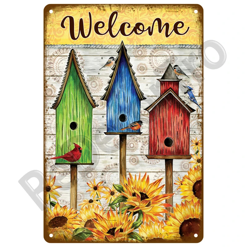 Seaside Memory Metal Sign – Vintage Wall Art