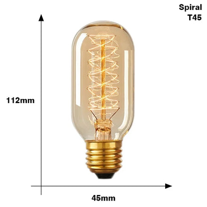 Classic E27 LED Globe Bulb - Vintage Style Warm White Bulb - 10,000-Hour Life Edison Bulb