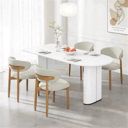 Soren Curved-Back Upholstered Dining Chairs, Set of 4