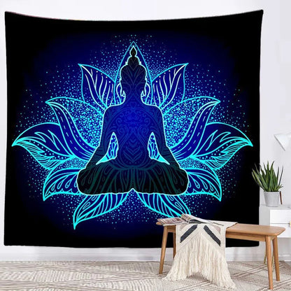 Seven Chakra Mandala Tapestry