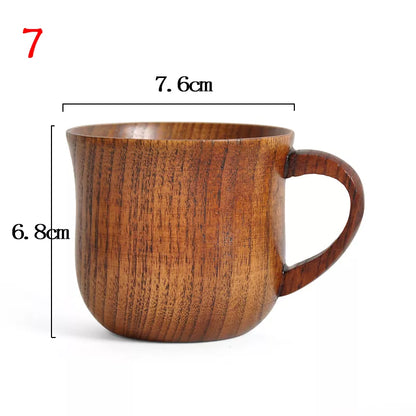 The Forest Sip: Handcrafted Natural Spruce Wood "Big Belly" Cup