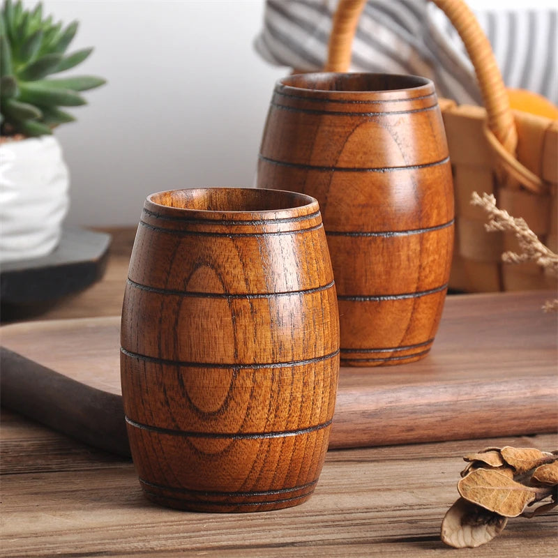The Forest Sip: Handcrafted Natural Spruce Wood "Big Belly" Cup