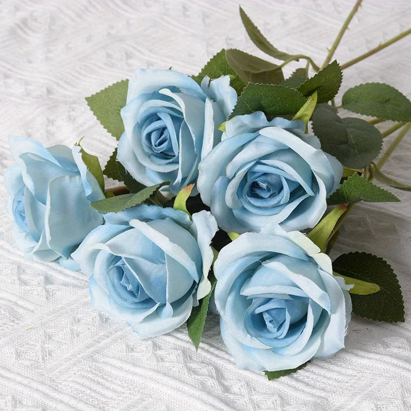 Velvet Touch Artificial Silk Rose Stems – Set of 12