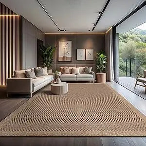 Durable Polypropylene Flat Woven Rug for Patio and Kitchen