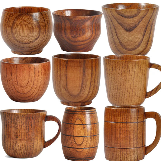The Forest Sip: Handcrafted Natural Spruce Wood "Big Belly" Cup