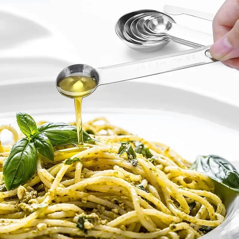 Premium 10-Piece Stainless Steel Measuring Cups and Spoons Set for Baking