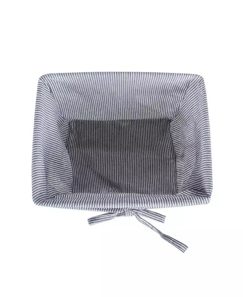 Harlow Ticking Stripe Wire Storage Baskets, Set of 5
