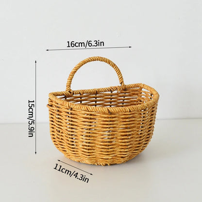 Decorative Wall-Hanging Kitchen Basket