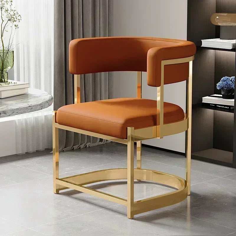 Contemporary Synthetic Leather Dining Chair – Perfect for Dining Rooms & Cafés